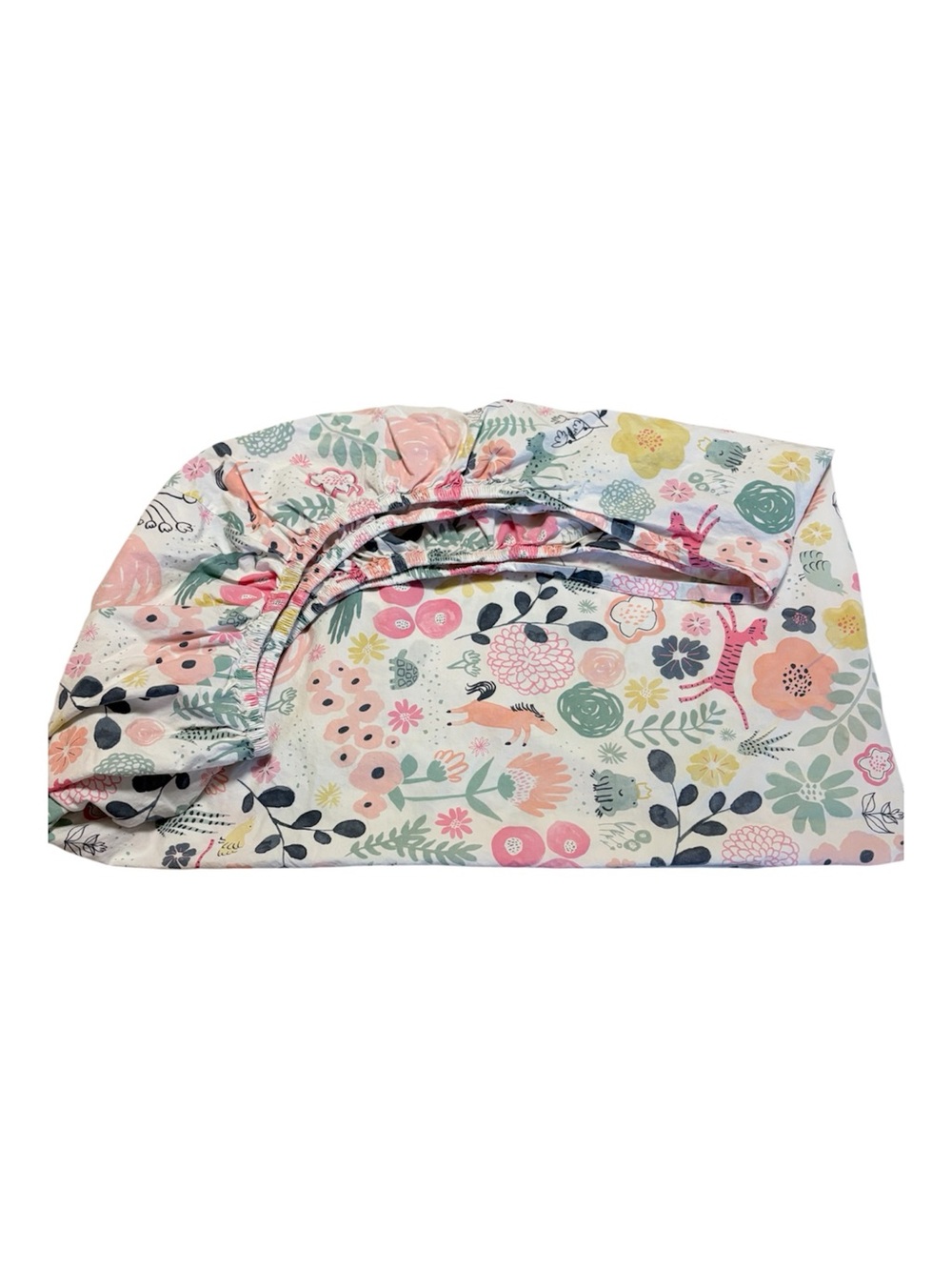 Pottery Barn Kids Sasha’s Garden Organic Cotton Toddler Fitted Sheet